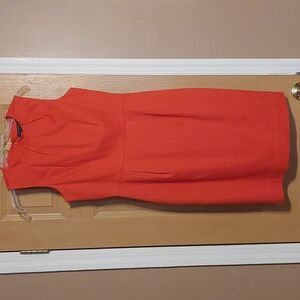 Banana Republic Vibrant Orange Midi Dress